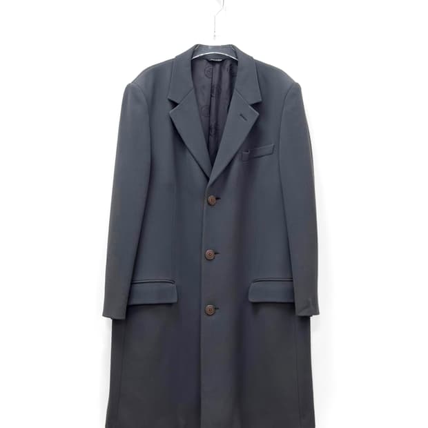 Versus Gianni Versace Black Wool Coat