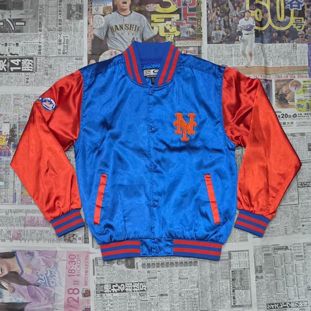 90's G-III 뉴욕 메츠 바시티자켓 M
