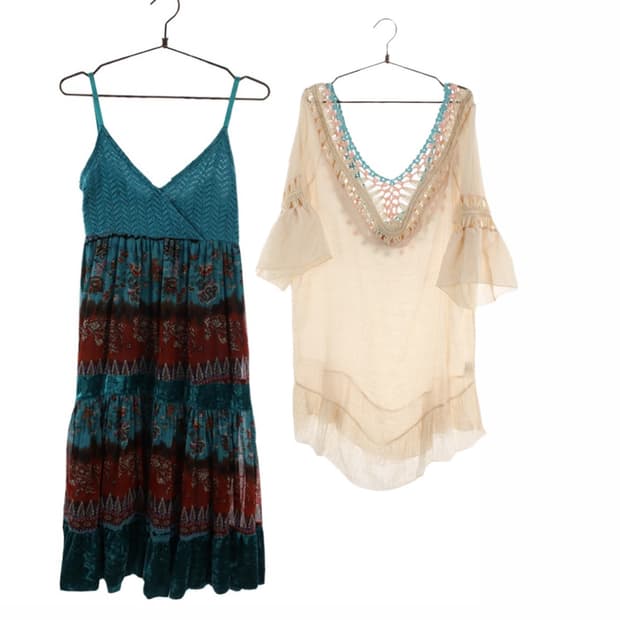 Vintage Bohemian Dress Set