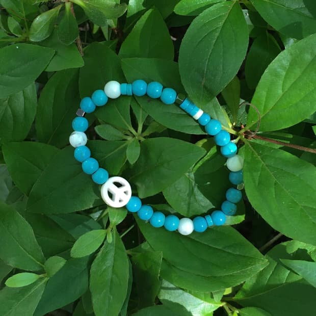 mint peace bracelet