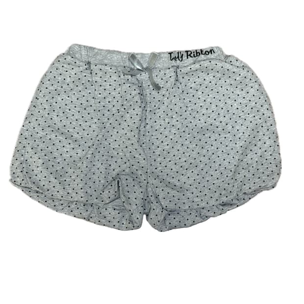 돌리 리본 도트 그레이 숏팬츠