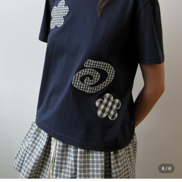 naats 나츠 반팔_ Flower patch t-shirt