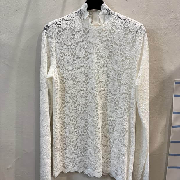 vintage 새상품 레이스 뒷지퍼BL