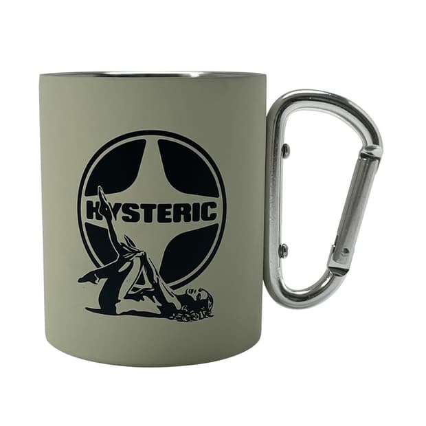 히스테릭글래머 카라비너 캠핑컵 아이보리