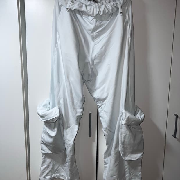 오픈와이와이 Rolled Waist Sweat Cargo Pants - 