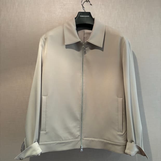 릴렉스드 미니멀 재킷_논 포켓 [라이트 베이지] L