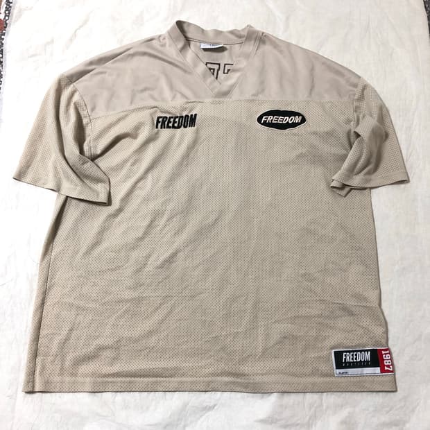 프리덤 럭비 티셔츠 크림 2XL