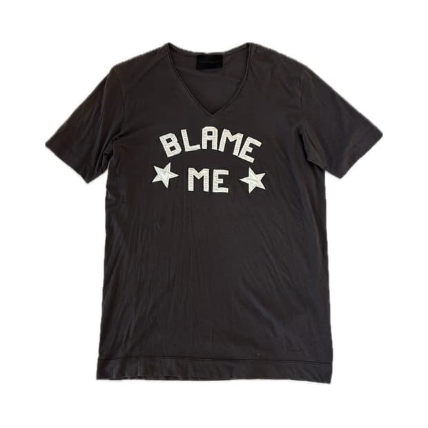 디젤 블랙 골드 Blame me 티셔츠
