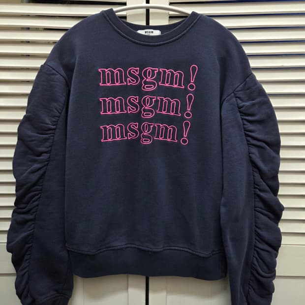 MSGM 키즈 셔링 맨투맨