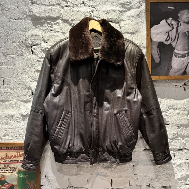 빈티지 소가죽 100% 천연 레더자켓