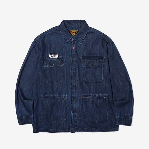 오가프 데님 워크 셔츠 셔켓