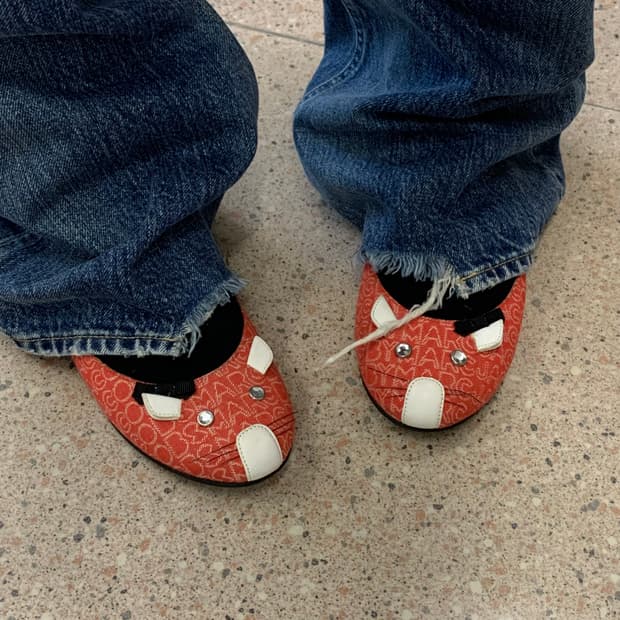 마크 바이 마크 제이콥스 레드 마우스 샌들