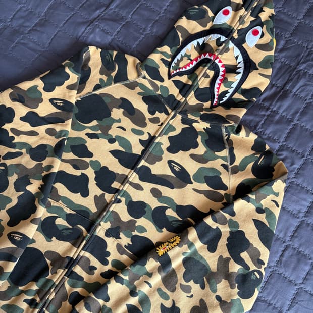 베이프 샤크 황계 후드집업 2XL