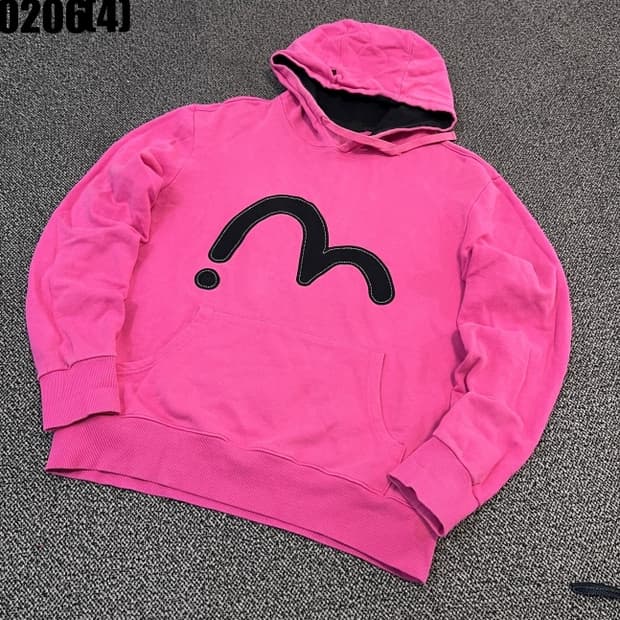 [M] 에비수 EVISU 핑크 후드티 0206(4)