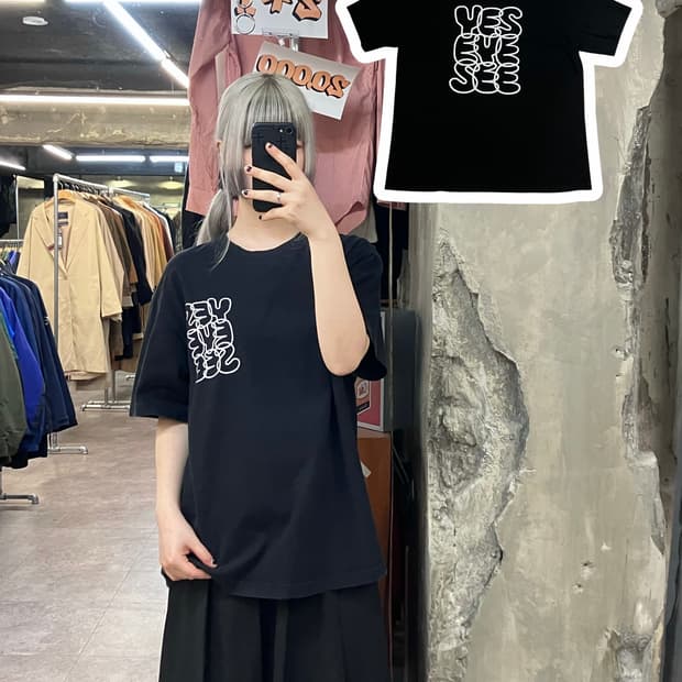 예스아이씨 반팔 티셔츠 블랙 L #csz3375