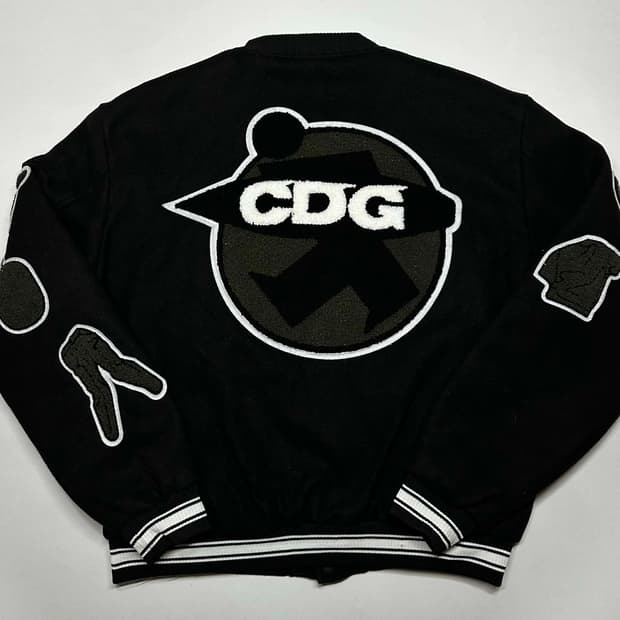 스투시 X CDG 콜라보 바시티 자켓 XL