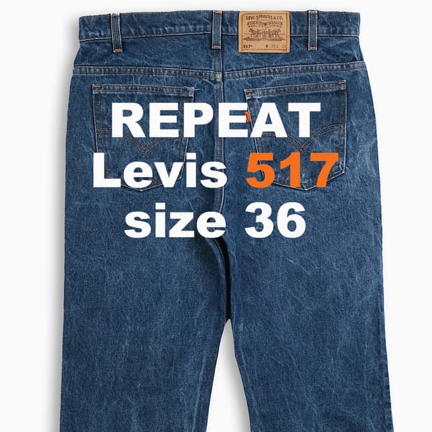 리바이스 517 오렌지탭 90s USA 36 인치 OR5173881