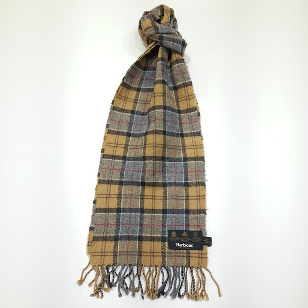MX633 바버 90s 스코틀랜드판 램스울 클래식타탄 머플러목도리