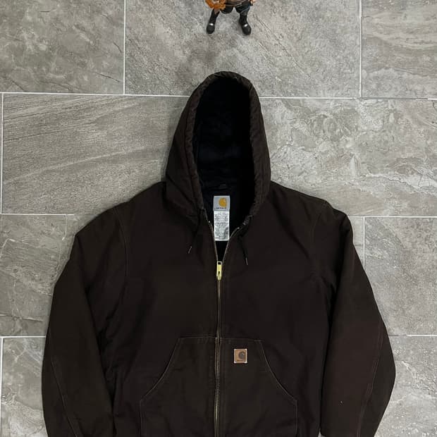 (M) 칼하트 덕 액티브 후드자켓 J130 DKB 다크브라운