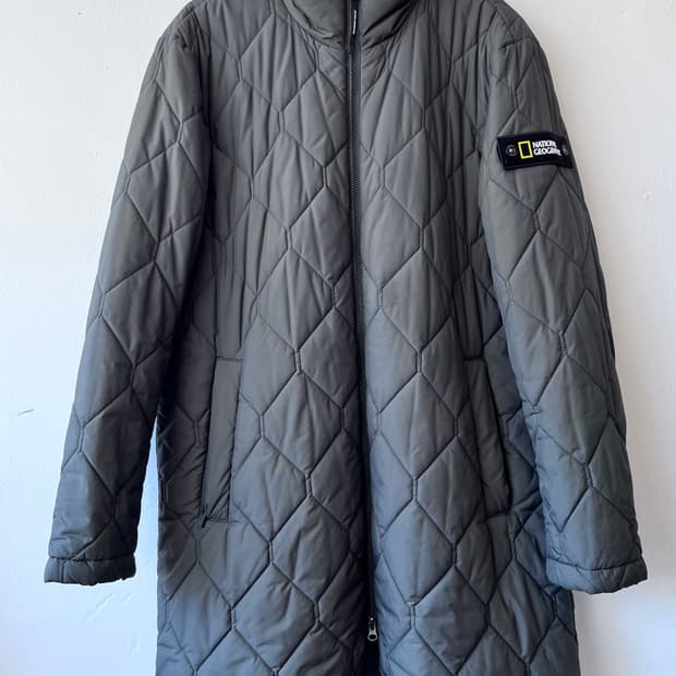 내셔널지오그래픽 남성 하프누빔패딩