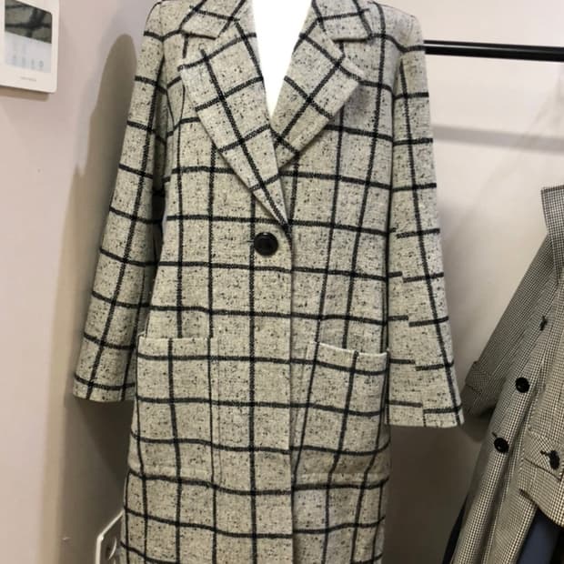 YSL 입생로랑 빈티지 울 롱자켓 코트 55 