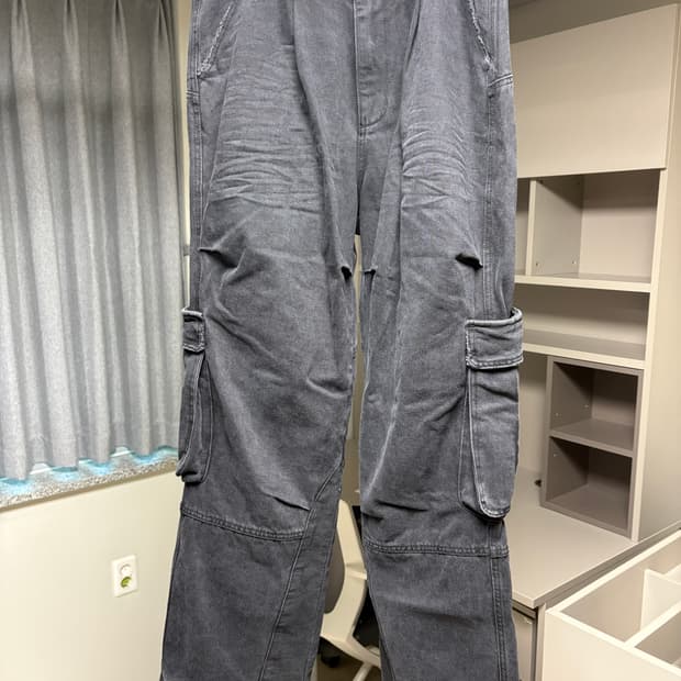 [L] ETCE 레이어드 백 카고 데님 팬츠