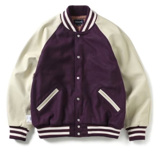 21FW 디스이즈네버댓 바시티 자켓 퍼플 L