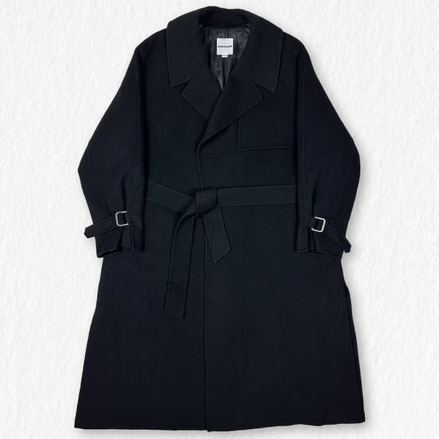 나이스클랍 울100% 벨티드 코트