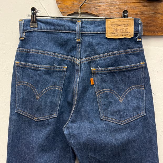 80s Levi's 606 Orange Tab Tapered Denim 