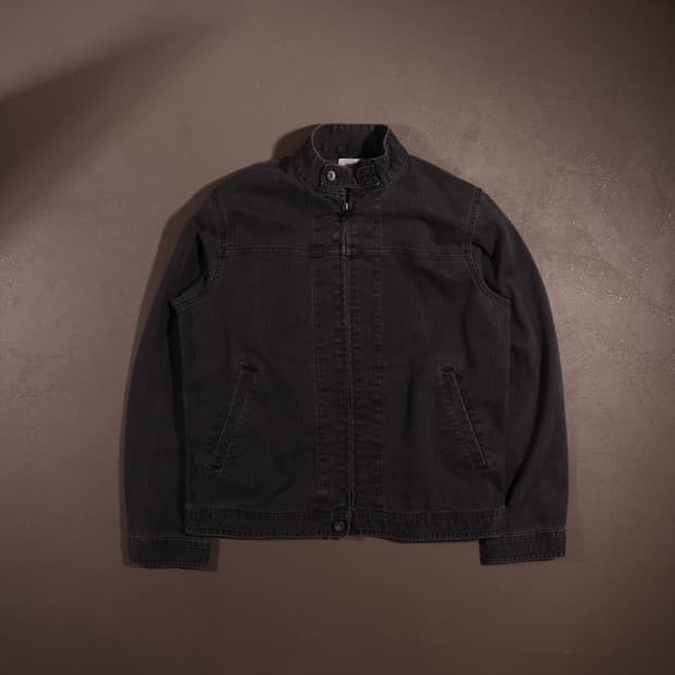 빈티지 흑청 집업자켓