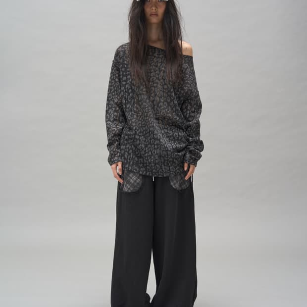 솜속 레오파드 니트