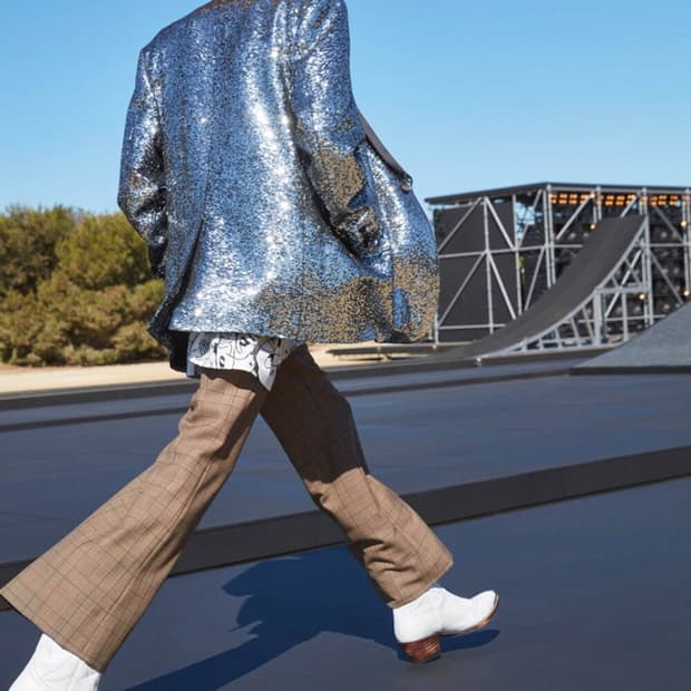 [NCT 착용] 셀린느 22ss 체크 플레어 팬츠