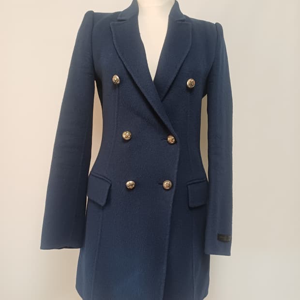 한섬 SYSTEM 앙고라 혼방 핸드메이드 코트 (44~슬림55)