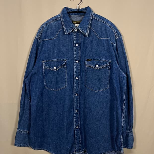 LEE 90s USA 데님 웨스턴 셔츠 처분 