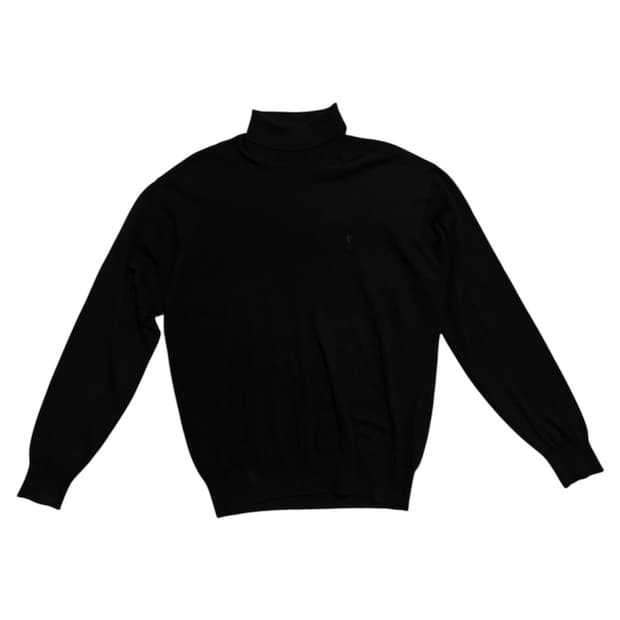 YSL 입생로랑 블랙 터틀넥 니트