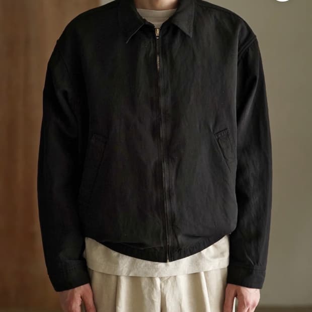 [4]캡틴선샤인 26ss 가바 집업자켓 블랙 새상품