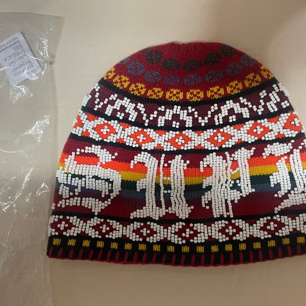 슈프림 비디드 비니 레드 - 25FW