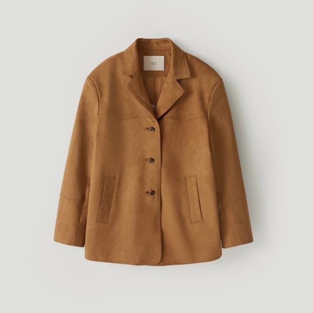 오로 세시토 싱글 블레이저 (스웨이드 브라운)