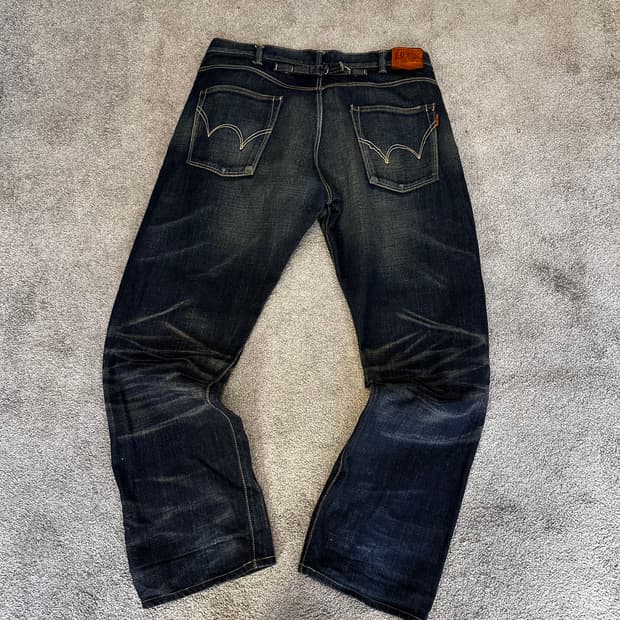 에드윈 505Z 신치백 셀비지 데님38