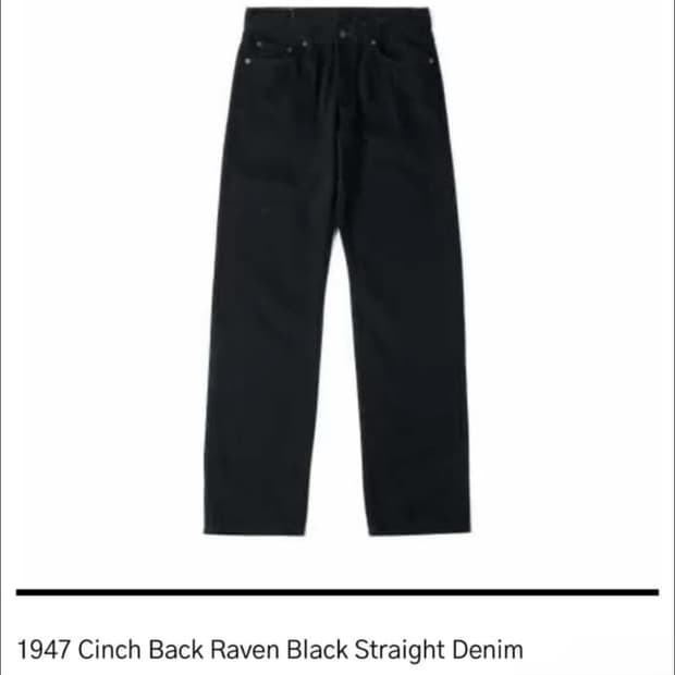 HTAE 1947 Cinch Back Raven Black Straigh