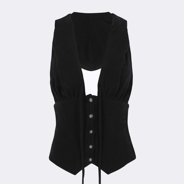 Sculptor Classic Sleeveless Hoodie Black