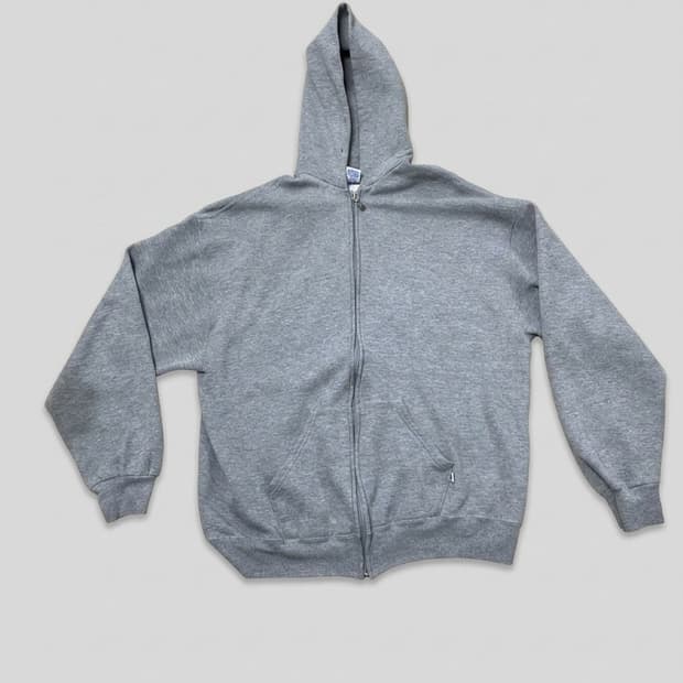90s 러셀 후드집업 그레이 xl