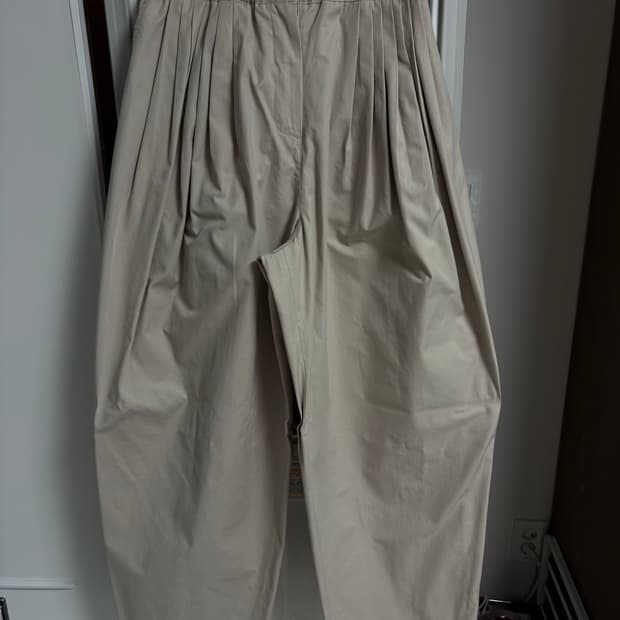 문달 턱 밴딩 팬츠