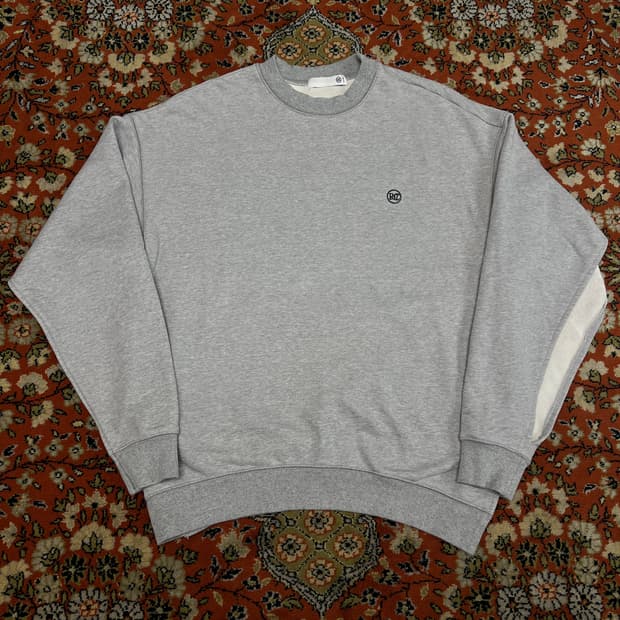 [F] 렉토 트임 언발란스 맨투맨 그레이