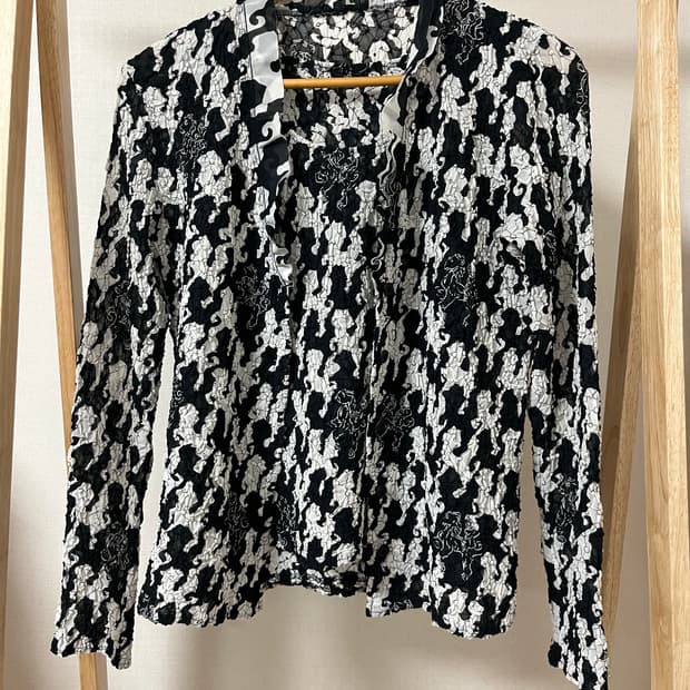 이세이 미야케 FETE 블랙 화이트 자켓 나시세트 2 정품