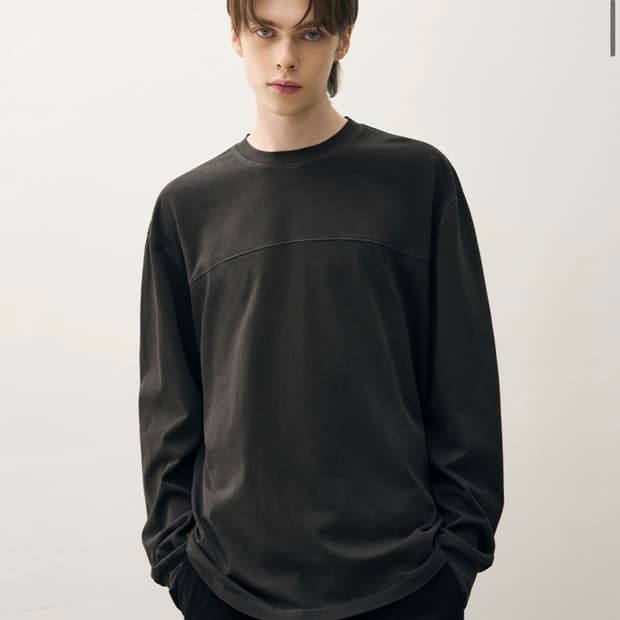 (새상품)(L) 드로우핏 피그먼트 핑거홀 루즈 티셔츠 판매