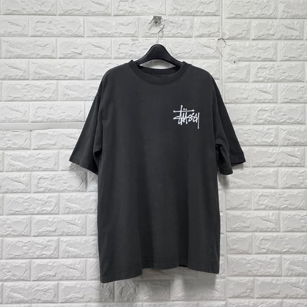 스투시 반팔티 XL 그레이