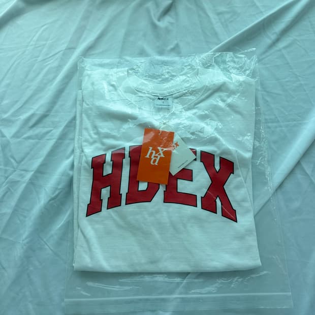 Hdex 로고 화이트 반팔 티셔츠 (새상품)