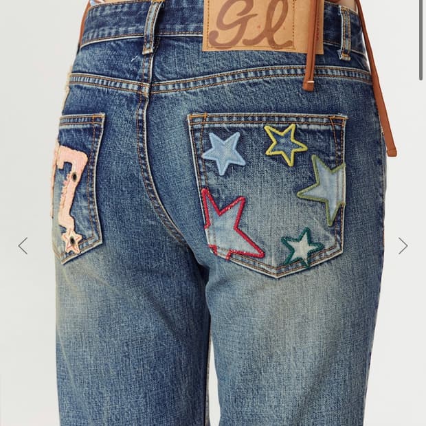 GLOWNY WESTERN FLARE JEANS (VINTAGE BLUE