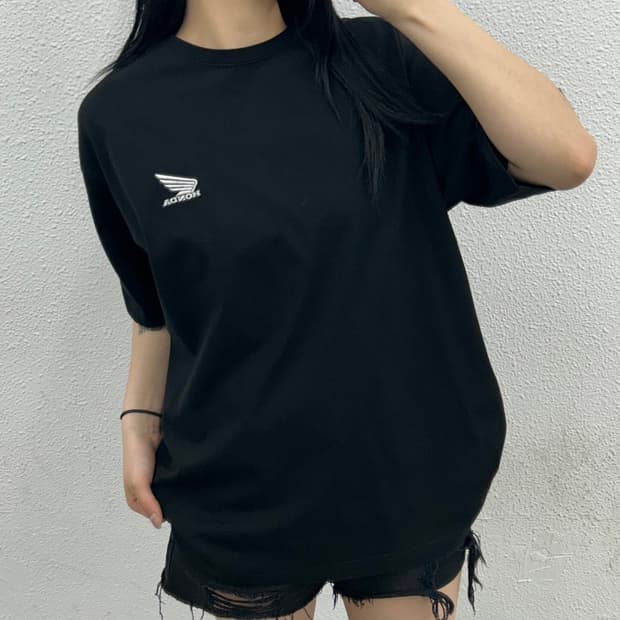 혼다 미니로고 블랙 반팔 L